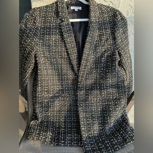 NANETTE LEPORE black and gold blazer. Size Medium.